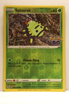 Spinarak (Webarak) | 006/078 | Pokémon GO | Englisch | Common | Reverse-Holo | Pokémon