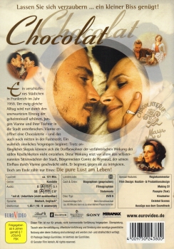 Chocolat … ein kleiner Biss genügt - (Erstauflage ohne FSK-Logo) - Einzel-DVD - Neu & OVP