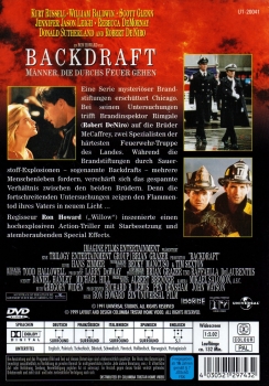 Backdraft - Männer, die durchs Feuer gehen - Diese Hölle ist ihr Leben. Oder ihr Tod... - Einzel-DVD - Neu & OVP