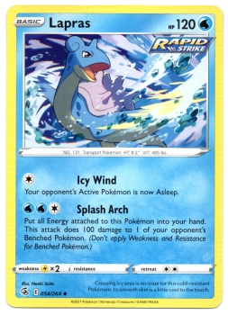 Lapras (Lapras) | 054/264 | Schwert & Schild | Fusionsangriff | Englisch | Uncommon | Non-Holo | Pokémon