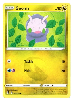 Goomy (Viscora) | 195/264 | Schwert & Schild | Fusionsangriff | Englisch | Common | Non-Holo | Pokémon