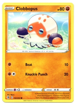 Clobbopus (Klopptopus) | 152/264 | Schwert & Schild | Fusionsangriff | Englisch | Common | Non-Holo | Pokémon