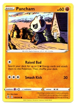 Pancham (Pam-Pam) | 149/264 | Schwert & Schild | Fusionsangriff | Englisch | Common | Non-Holo | Pokémon