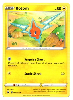 Rotom (Rotom) | 094/264 | Schwert & Schild | Fusionsangriff | Englisch | Common | Non-Holo | Pokémon