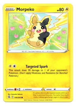 Morpeko (Morpeko) | 109/264 | Schwert & Schild | Fusionsangriff | Englisch | Common | Non-Holo | Pokémon