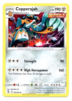 Copperajah (Patinaraja) | 192/264 | Schwert & Schild | Fusionsangriff | Englisch | Uncommon | Non-Holo | Pokémon