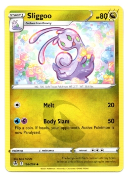 Sliggoo (Viscargot) | 196/264 | Schwert & Schild | Fusionsangriff | Englisch | Uncommon | Non-Holo | Pokémon