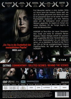 Hunger - Der menschliche Körper kann 30 Tage ohne Nahrung überleben. ABER DANN... - (Vermietrecht) - Einzel-DVD - Neu & OVP