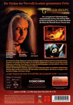 Ginger Snaps - Das Biest in Dir - Concorde Home Edition - Einzel-DVD - Neu & OVP