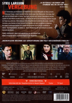 Stieg Larsson - Vergebung - (Vermietrecht) - Einzel-DVD - Neu & OVP