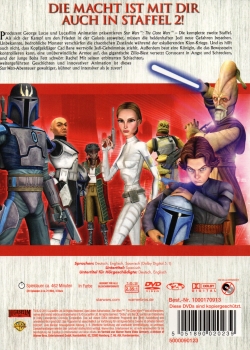 Star Wars - The Clone Wars - Die komplette zweite Staffel - (Vermietrecht) - 4-DVD Box im Pappschuber - Neu & OVP