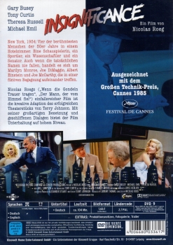 Insignificance - Die verflixte Nacht - Einzel-DVD - Neu & OVP