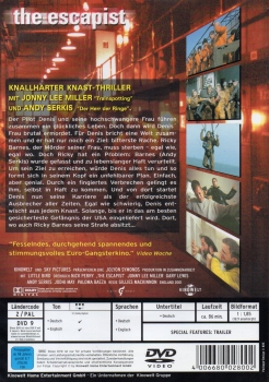 The Escapist - In der Zelle des Feindes! - (Vermietrecht) - Einzel-DVD - Neu & OVP