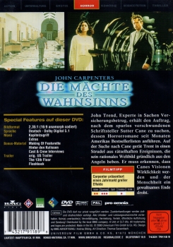John Carpenter's: Die Mächte des Wahnsinns - Einzel-DVD - Neu & OVP