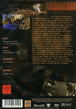 Azumi - Die furchtlose Kriegerin - Einzel-DVD - Neu & OVP