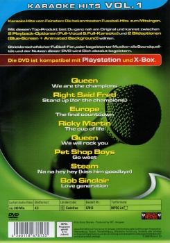 Fussball Karaoke Hits Vol. 1 - Einzel-DVD - Neu & OVP