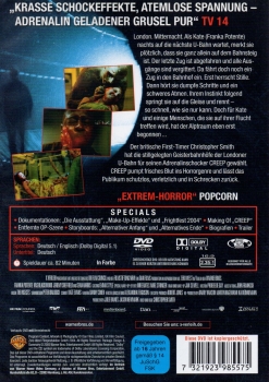 Creep - Verpassen Sie nicht den letzten Zug! - (X-Edition) - (Vermietrecht) - Einzel-DVD - Neu & OVP