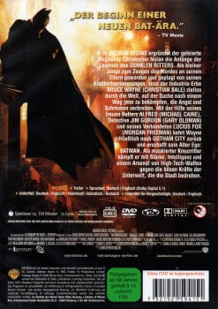 Batman Begins - (Erstauflage ohne FSK-Logo) - Einzel-DVD - Neu & OVP