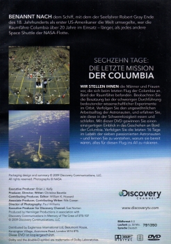 Die letzte Mission der Columbia - Einzel-DVD - Neu & OVP