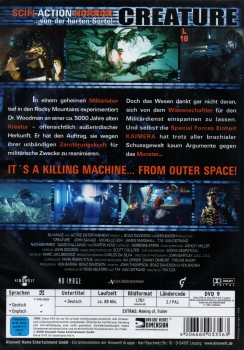 Creature - It's a Killing Machine... from Outer Space! - (Vermietrecht) - Einzel-DVD - Neu & OVP