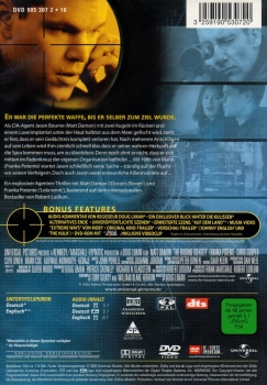 Die Bourne Identität - Wer ist Jason Bourne? - (Vermietrecht) - Einzel-DVD - Neu & OVP