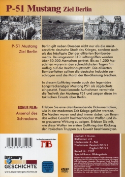 P - 51 Mustang - Ziel Berlin - (Vermietrecht) - Einzel-DVD - Neu & OVP