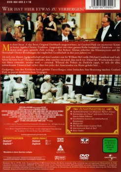 Gosford Park - Tee um Vier. Dinner um Acht. Mord um Mitternacht. - (Vermietrecht) - Einzel-DVD - Neu & OVP