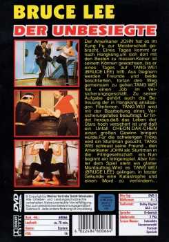 Bruce Lee - Der Unbesiegte - (Vermietrecht) - Einzel-DVD - Neu & OVP
