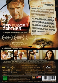 Preview: Der ewige Gärtner - (Vermietrecht) - Einzel-DVD - Neu & OVP