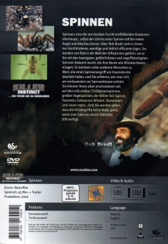 Spinnen - Killer Instinct ...Sie töten um zu überleben - (Vermietrecht) - Einzel-DVD - Neu & OVP