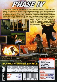 Phase IV - Spiel des Todes - (Vermietrecht) - Einzel-DVD - Neu & OVP