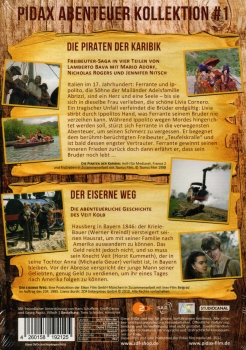 Pidax Abenteuer Kollektion #1 - Die Piraten der Karibik / Der eiserne Weg - (2 Mini-Serien auf 6 DVD's) - Neu & OVP