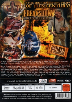 Freakshow - Circus of Horror Cross One... and you cross All - (Vermietrecht) - Einzel-DVD - Neu & OVP