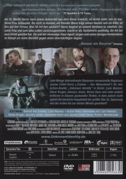 Unknown Identity - Hol dir dein Leben zurück - (Vermietrecht) - Einzel-DVD - Neu & OVP
