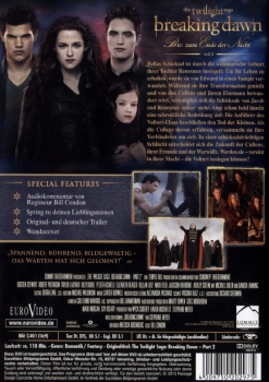 Breaking Dawn - BisS zum Ende der Nacht - Teil 2 - Die Twilight Saga - (Vermietrecht) - Einzel-DVD - Neu & OVP