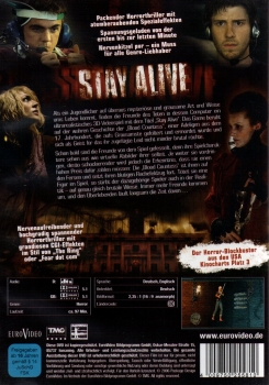 Stay Alive - Play it or Death - You Die in the Game - You Die for Real. - (Unrated Director's Cut) - (14 Minuten längerer Director's Cut) - (Vermietrecht)