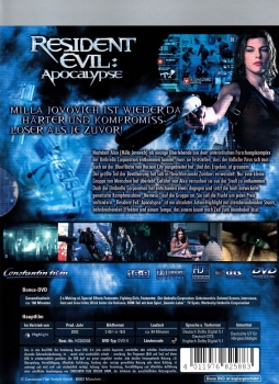 Resident Evil: Apocalypse - (Extended Version! Länger als die deutsche Kinofassung) - (Premium Edition 2 DVD's) - (Neuauflage mit FSK-Logo)