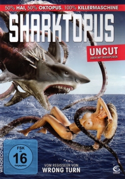 Sharktopus - 50% Hai, 50% Oktopus. 100% Killermaschine - (Uncut aber mit Bissspuren) - (Vermietrecht)