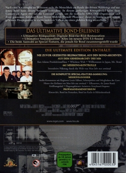 James Bond 007 - Man lebt nur zweimal - Erstauflage Digipack im Pappschuber - Ultimate-Edition 2-Disc DVD Set
