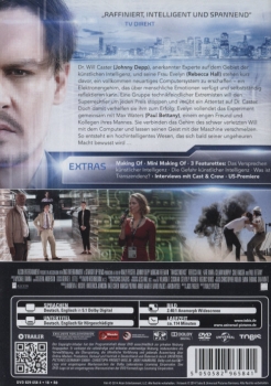 Transcendence - Gestern war er nur ein Mensch - (Vermietrecht) - Einzel-DVD - Neu & OVP