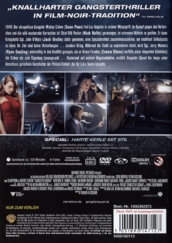 Gangster Squad - Keine Namen. Keine Uniform. Keine Gnade. - (Vermietrecht) - Einzel-DVD - Neu & OVP
