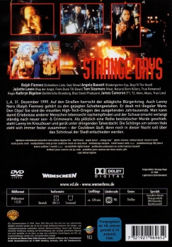 Strange Days - Die Zukunft ist jetzt - L.A. - Sylvester 1999. Ein schöner Tag zum feiern. Ein schlechter Tag zum sterben.