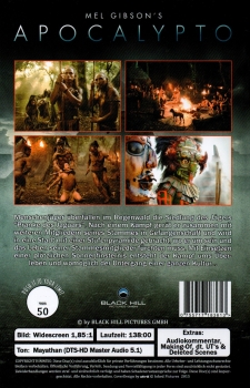 Mel Gibson's - Apocalypto - Große Hartbox von Inked Pictures - Limited Edition - Cover B