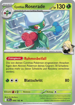 Cynthias Roserade – DRI008/182 | Pokémon | Karmesin & Purpur | Ewige Rivalen