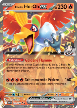 Klarins Ho-Oh ex – DRI039/182 | Pokémon | Karmesin & Purpur | Ewige Rivalen