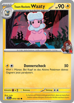 Team Rockets Waaty – DRI073/182 | Pokémon | Karmesin & Purpur | Ewige Rivalen