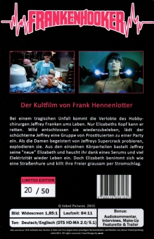 Frankenhooker - A terrifying Tale of Sluts and Bolts. - Große Hartbox von Inked Pictures - Limited Edition - Cover A