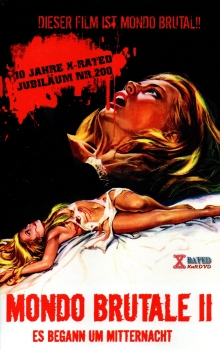 Mondo Brutale II - Es begann um Mitternacht - Große Hartbox von X-Rated / Cineworld / Estetick - 10 Jahre X-Rated Jubiläum Nr. 200 - Dieser Film ist Mondo Brutal! - (X-Rated Horror Collection)- (X-Rated #2-00)