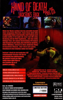 Hand of Death - Part 25 - Jackson's Back - Große Hartbox von XT Video Entertainment - Uncut Limited Edition - Ungekürzte Fassung - Limitierte Sonderauflage
