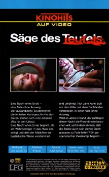 Säge des Teufels - Große Hartbox von Edition Tonfilm / LFG - (Spezielle Retro-VHS-Hartbox-Edition)